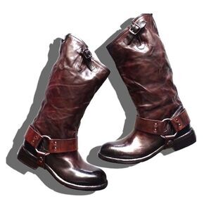 Free People x Lemargo Open Road Biker Leather Boot